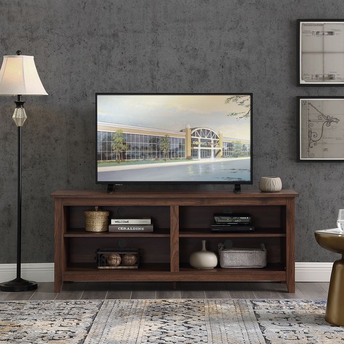 small tv console with small size decor