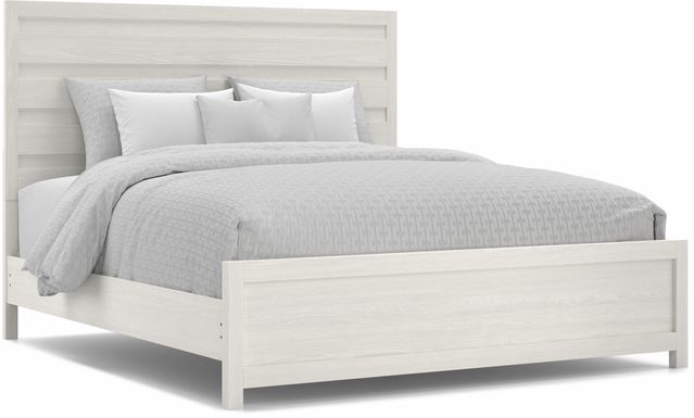 Barringer Place White 3 Pc King Panel Bed