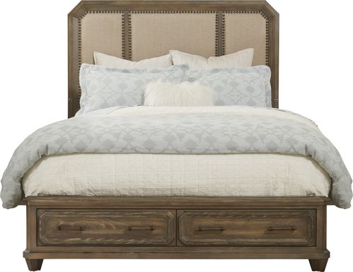 Barriston Trail Brown 3 Pc Queen Panel Bed with Storage