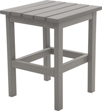Bayfield Park Traditional Light Gray Outdoor Side Table