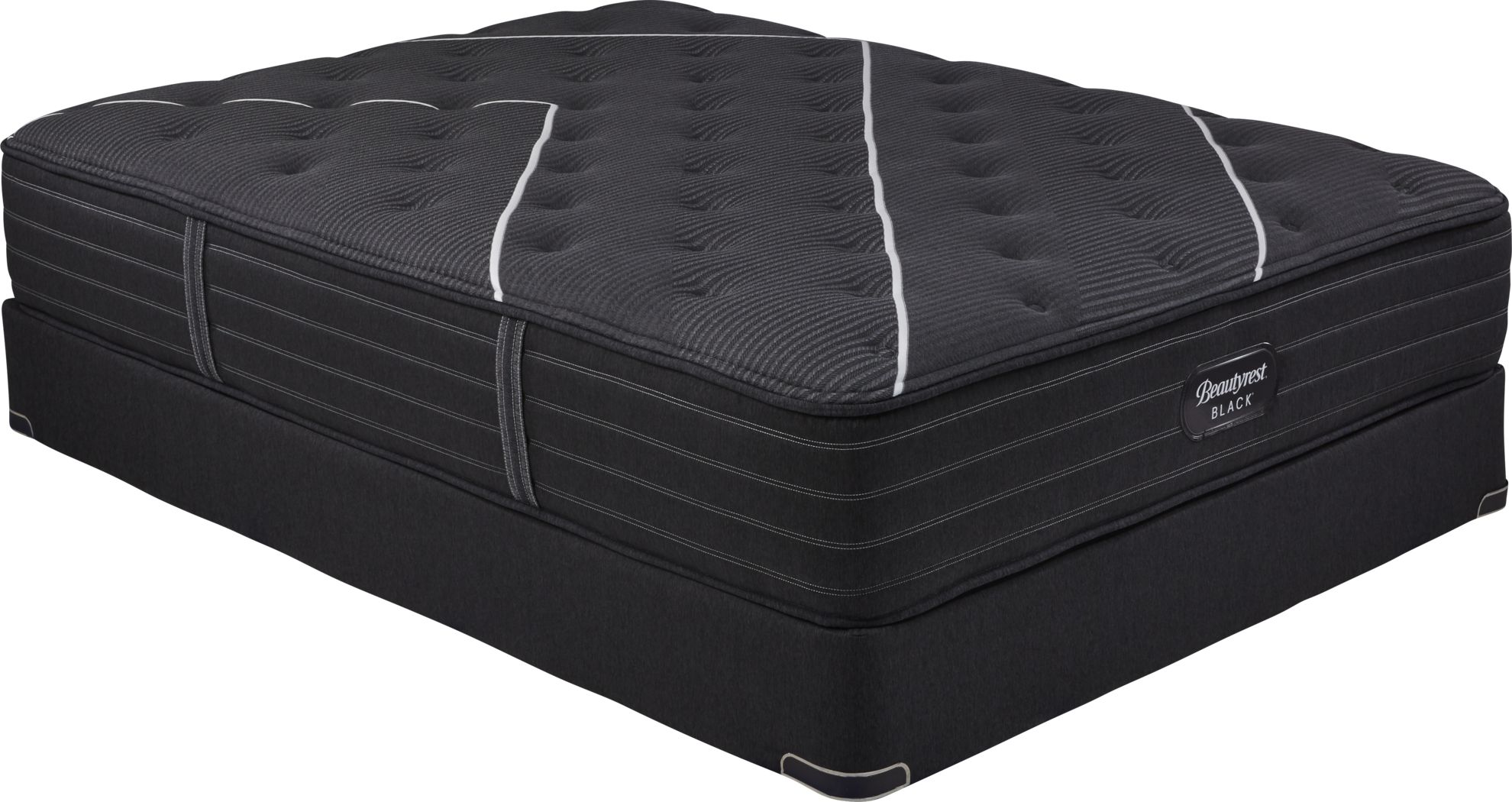 Beautyrest Black CClass Medium Low Profile Queen Mattress Set Rooms