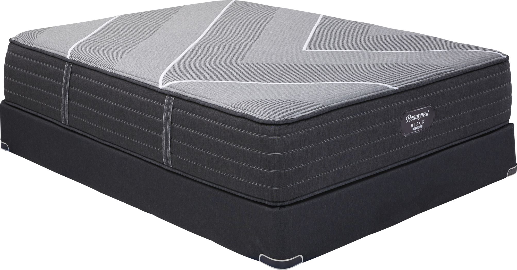 beautyrest merritt silver hybrid plush queen mattress set