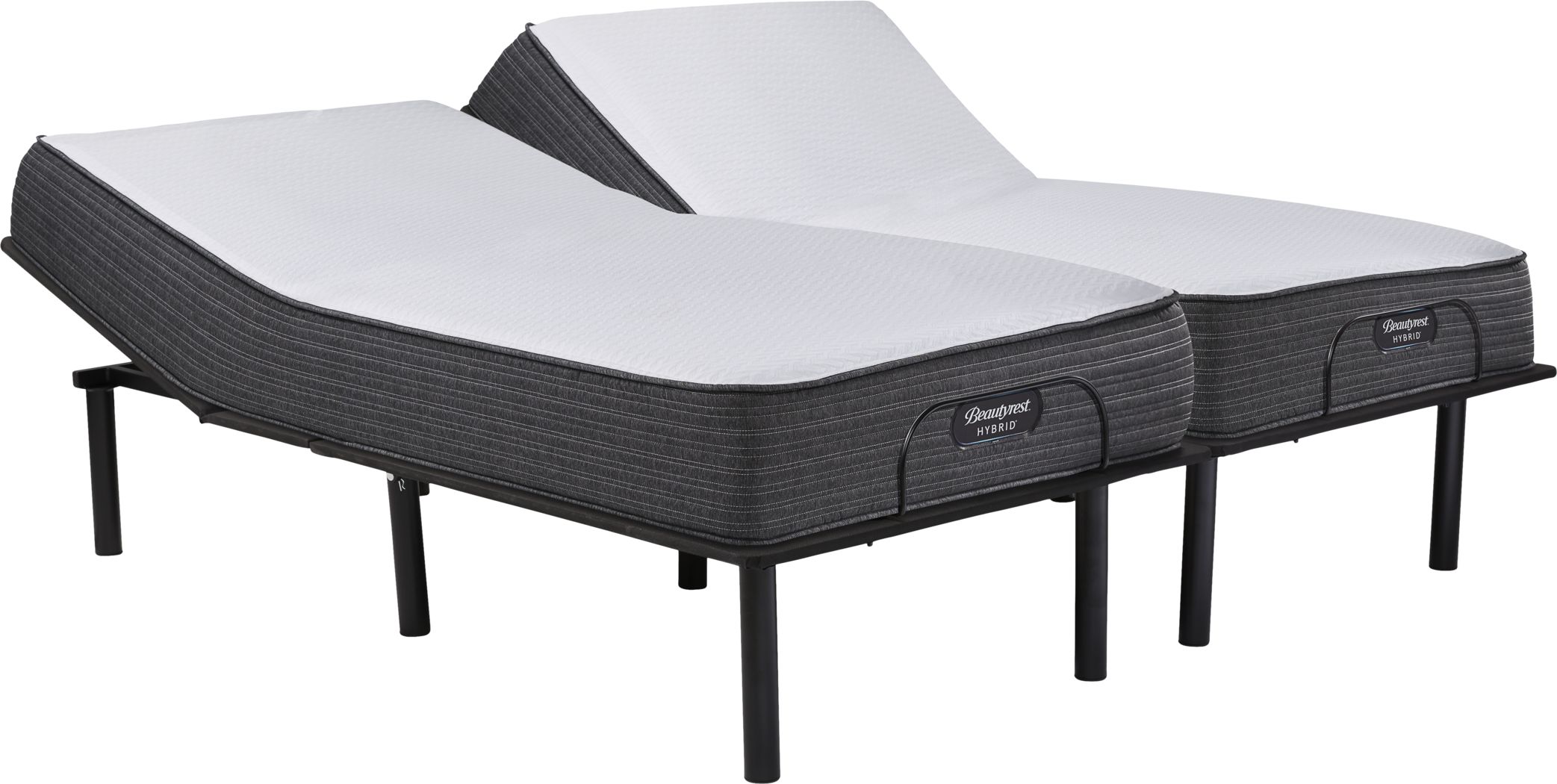 Beautyrest Hybrid Belmont Springs Split King Mattress With RTG Sleep ...