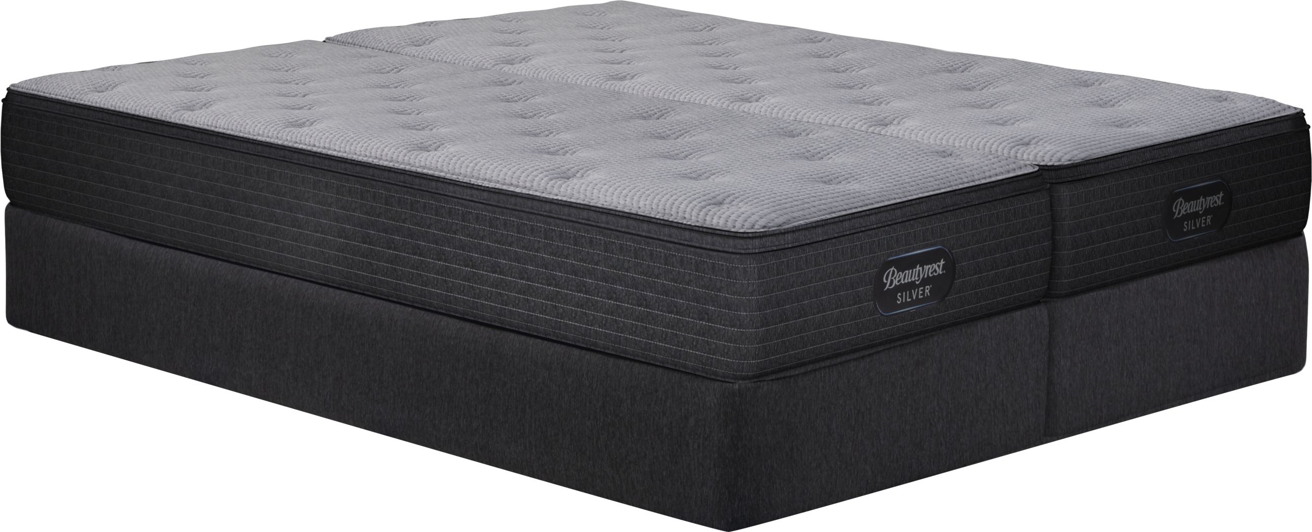 Beautyrest Silver Madison Grove Low Profile Split King Mattress Set