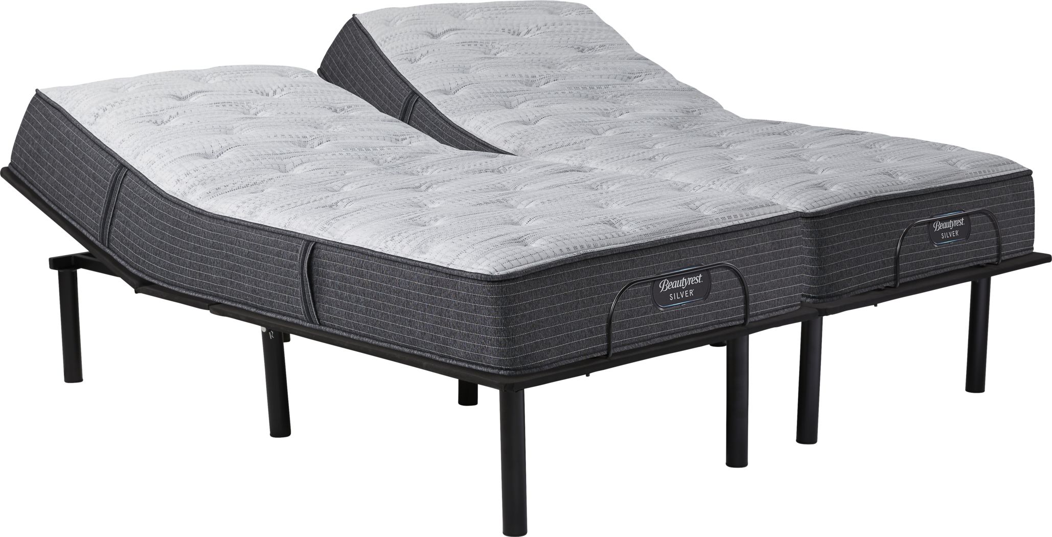 Beautyrest Silver Noblewood Split King Mattress with RTG Sleep 2000