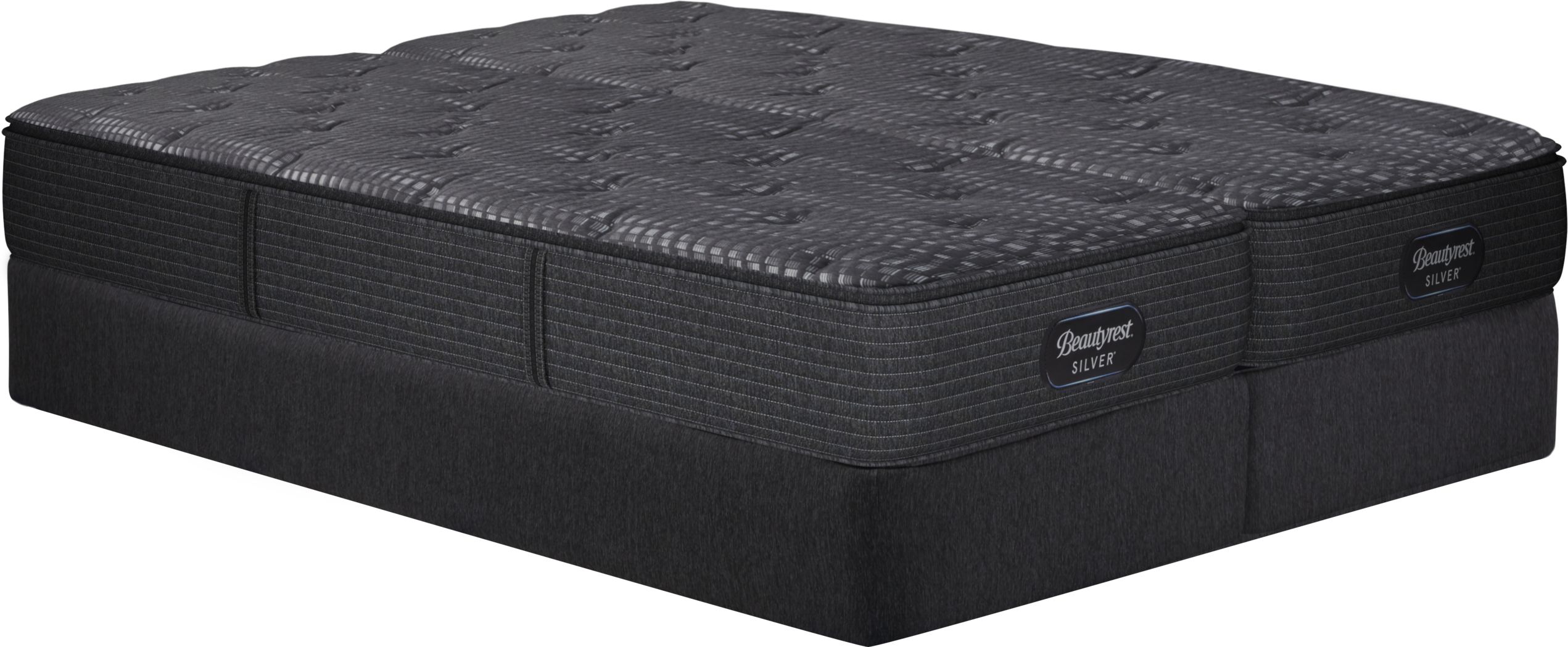 Beautyrest Silver Summerdale Low Profile Split King Mattress Set