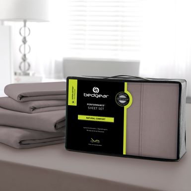 BEDGEAR Hyper-Cotton Performance Gray 3 Pc Twin XL Bed Sheet Set
