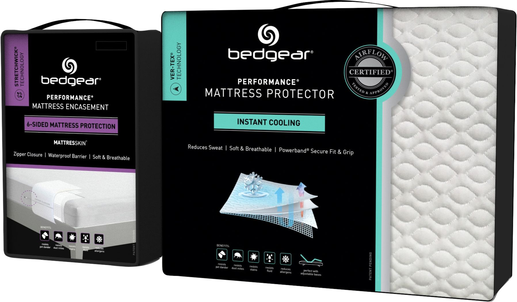 bedgear ver tex mattress protector