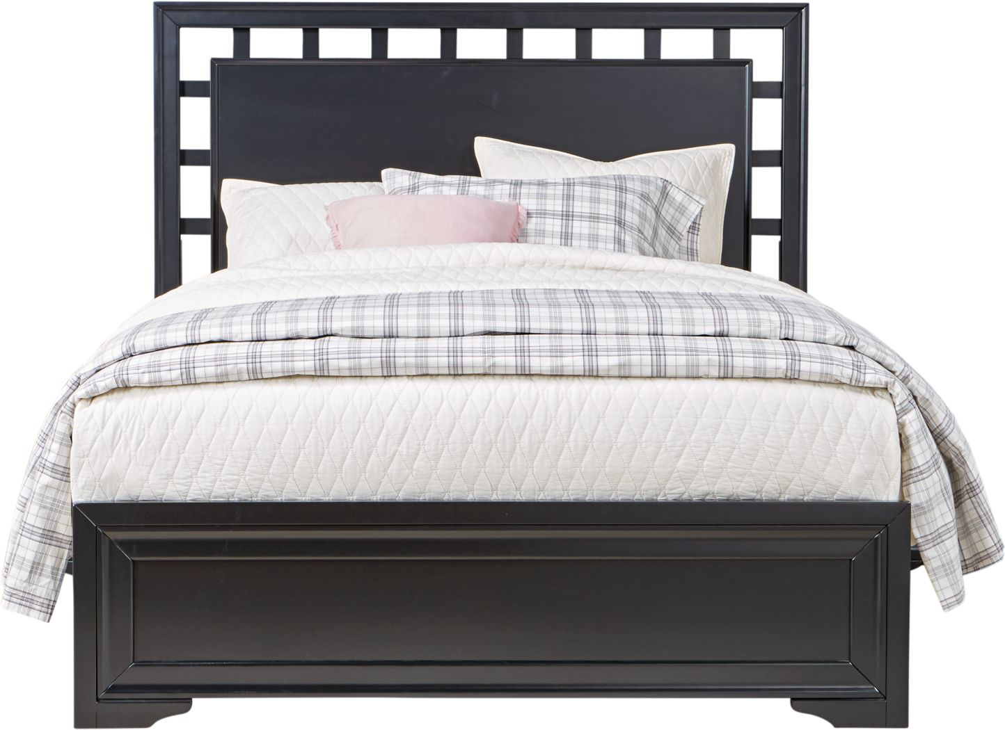 Belcourt Black 3 Pc Queen Lattice Bed Rooms To Go