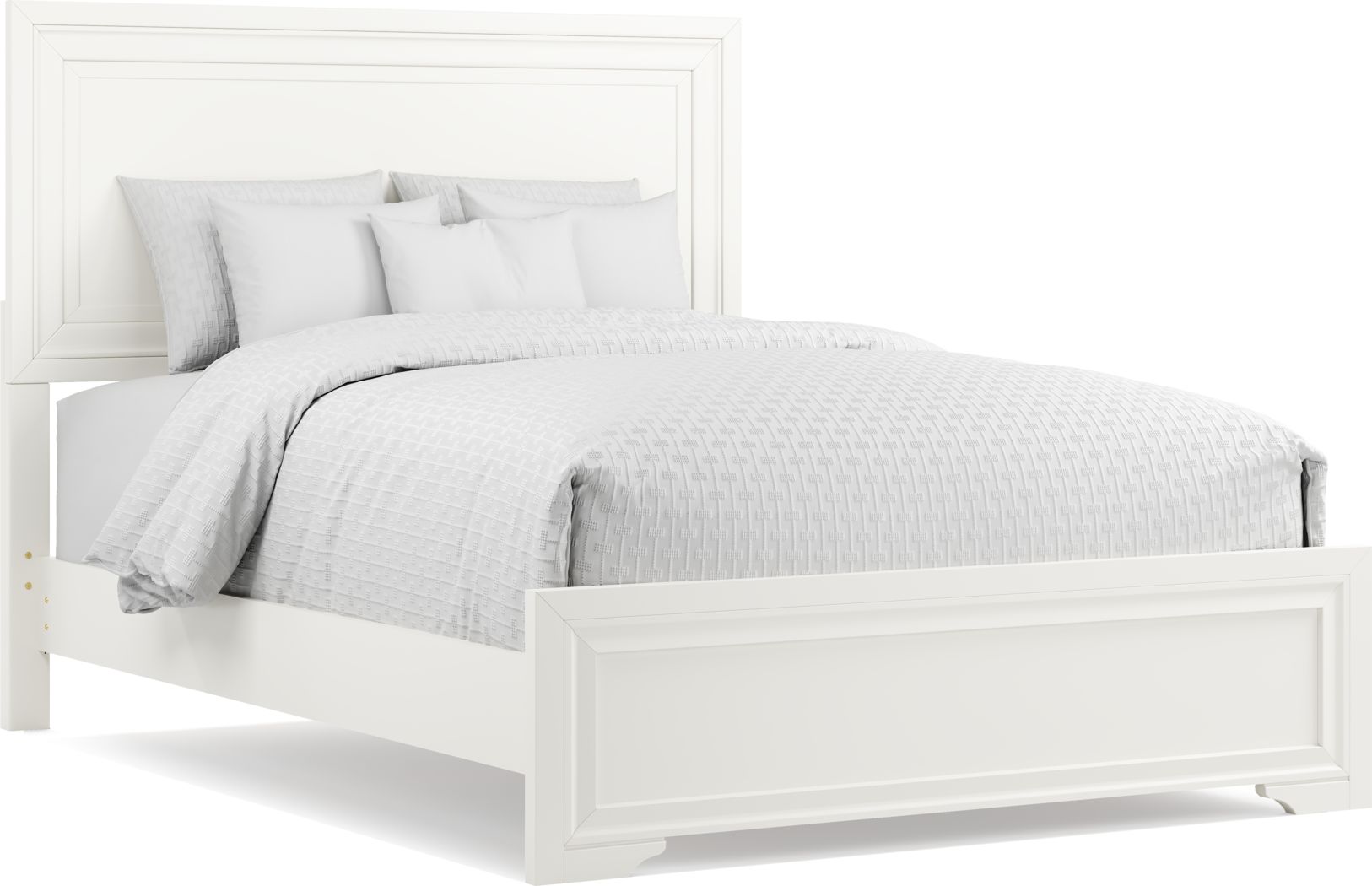 Belcourt White 3 Pc King Panel Bed Rooms To Go