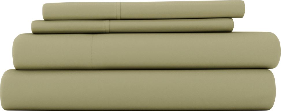 Belden Landing Green 4 Pc King Bed Sheet Set