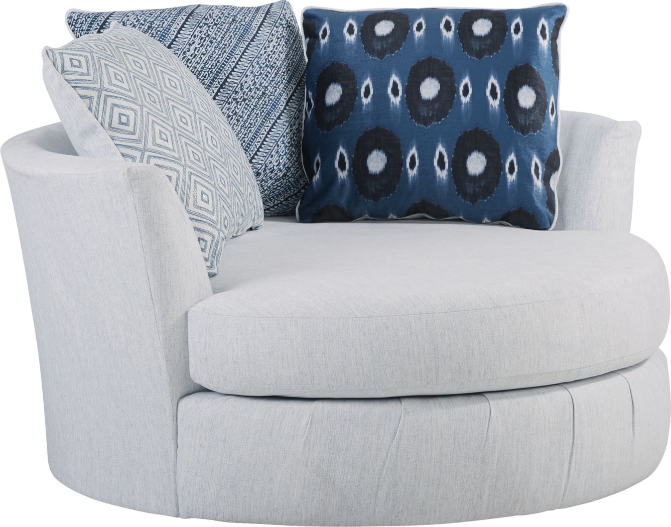 Bellehurst Off-White Swivel Chair - Rooms To Go
