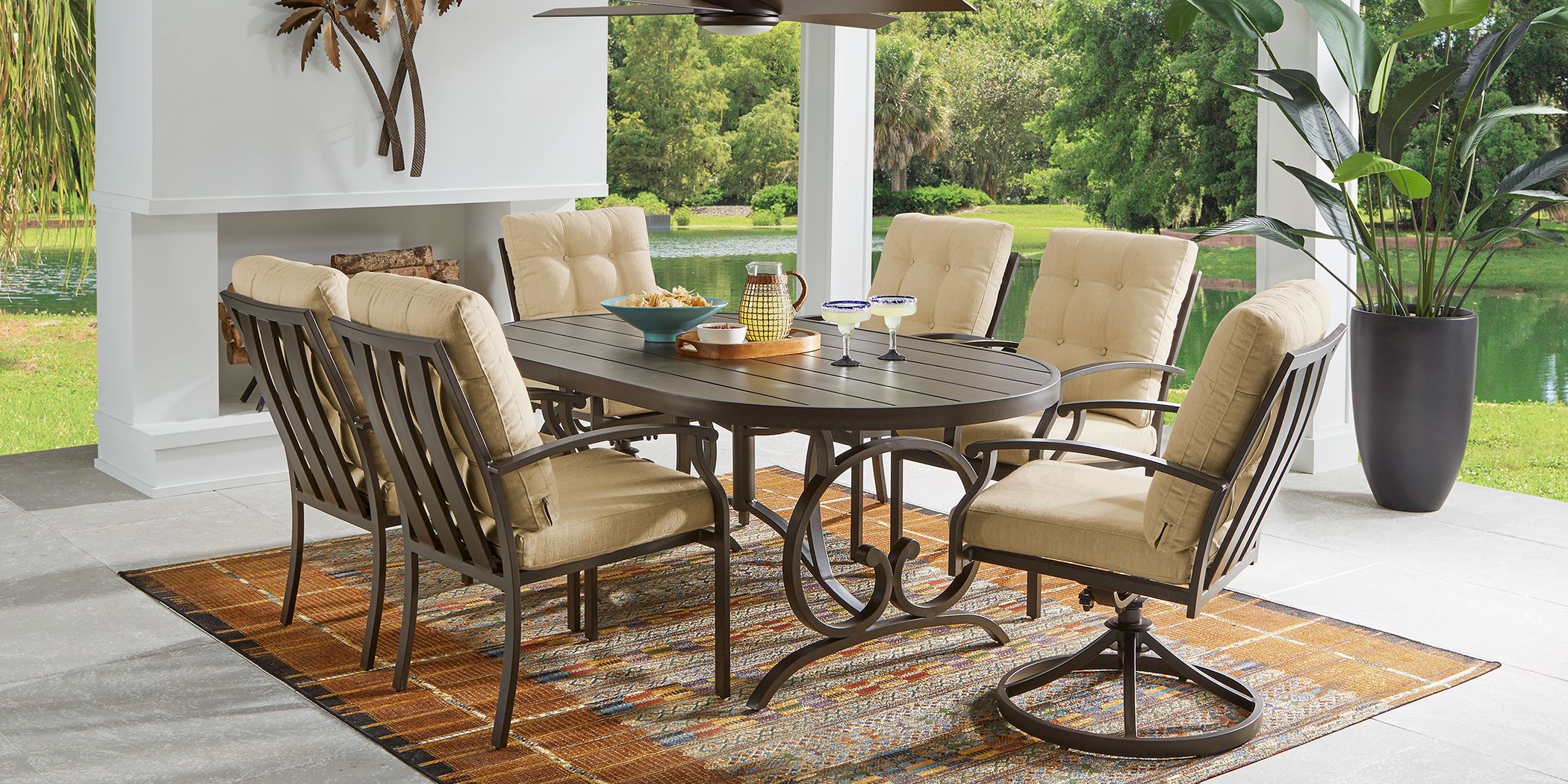 Oval Outdoor Patio Dining Sets