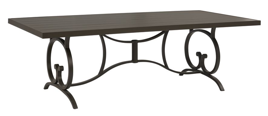 Bermuda Breeze Aged Bronze 90 in. Rectangle Outdoor Dining Table