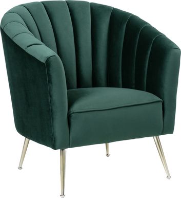 Bersal Green Accent Chair