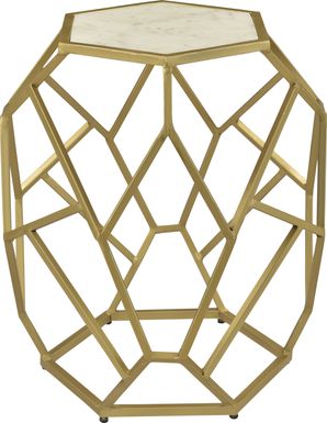 Birchleaf Gold Accent Table