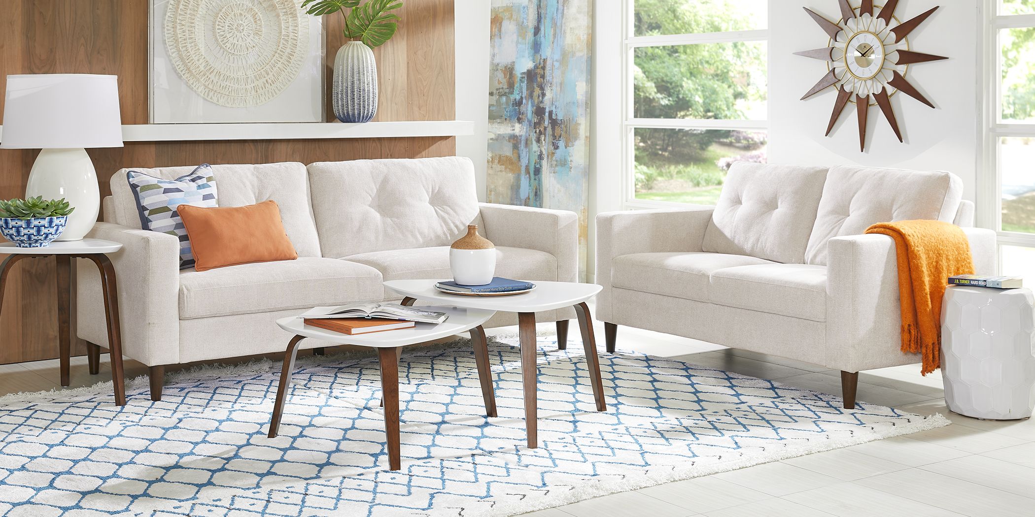 Bonavista Beige 2 Pc Living Room Rooms To Go