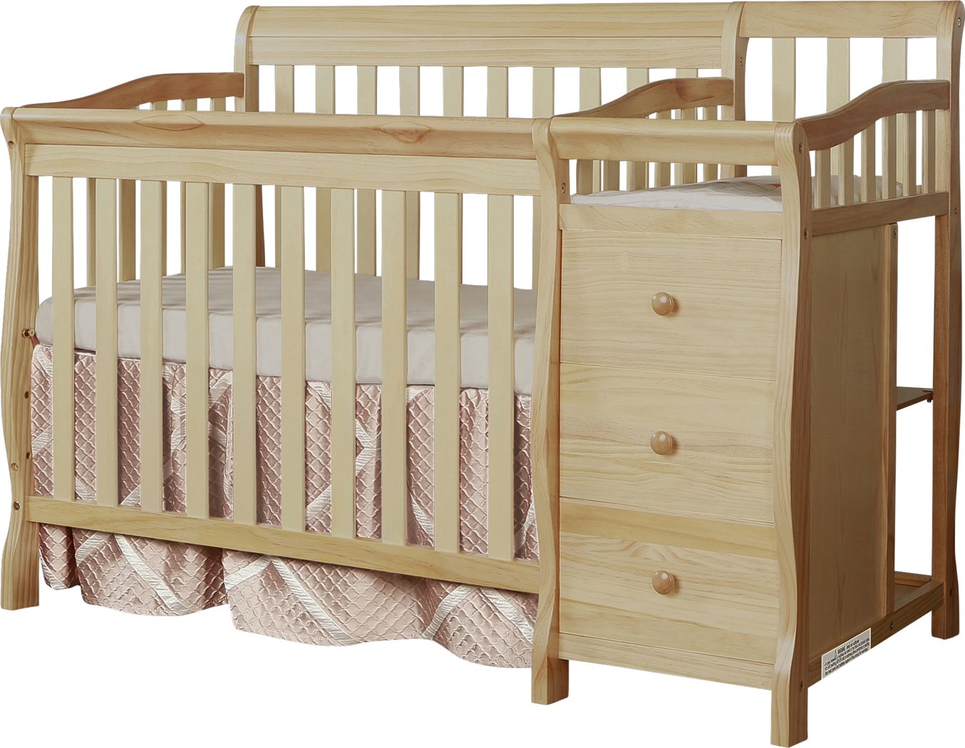 mini crib with storage