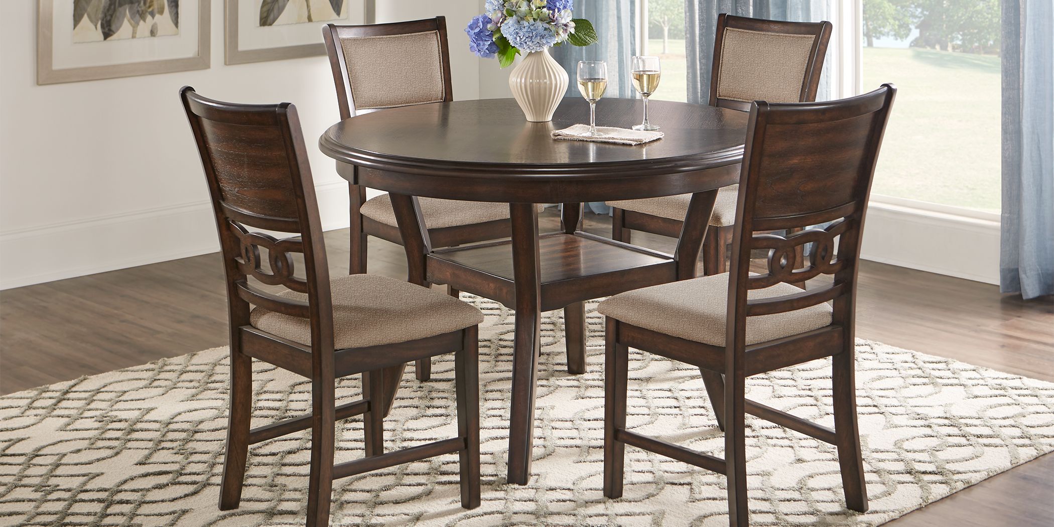 5pc dining room set oval