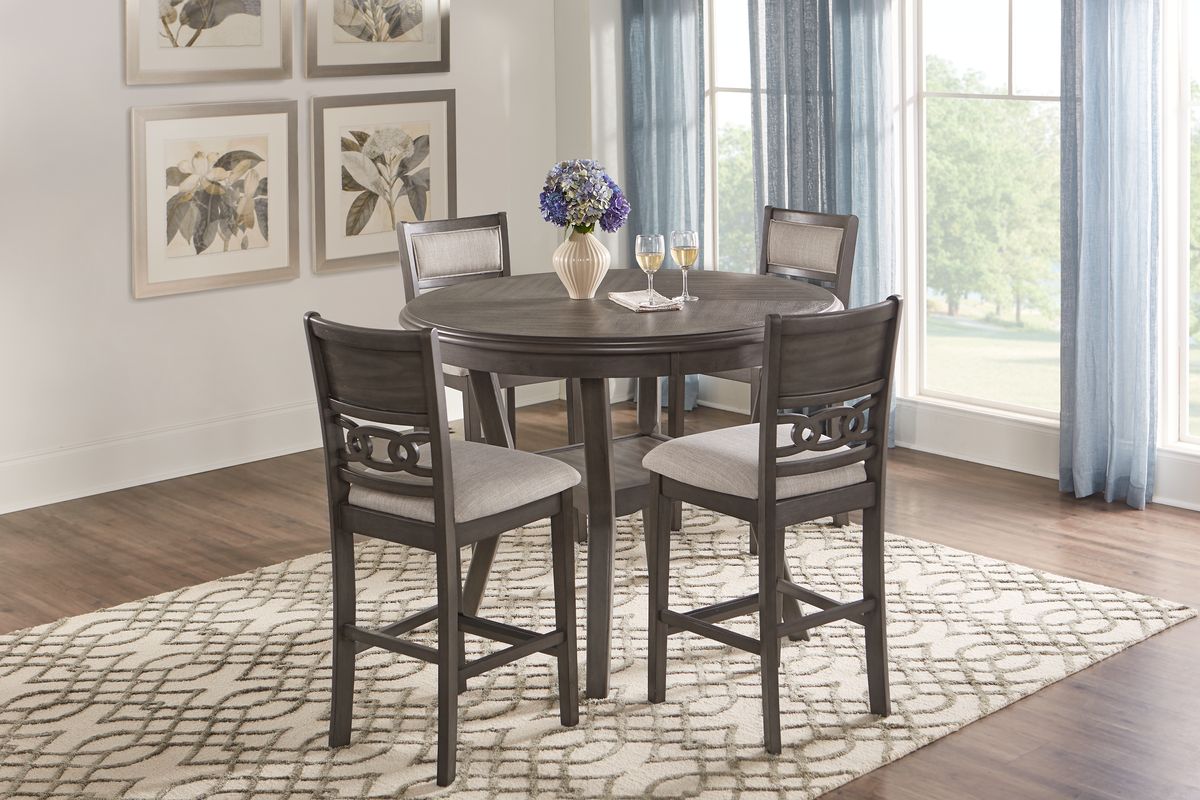 Brookgate Gray Counter Height Round Dining Table - Rooms To Go