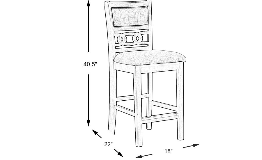 Brookgate Gray Counter Height Stool, What Size Is A Counter Height Stool