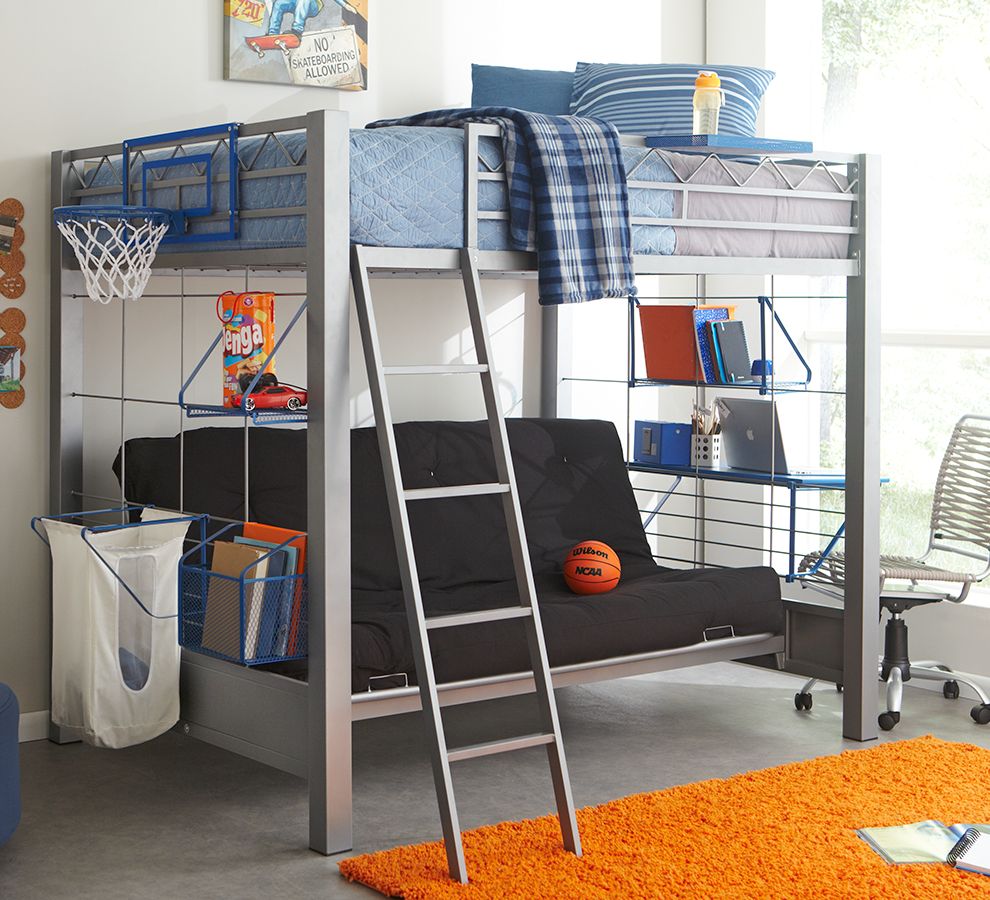 Full Loft Bed Over Futon Limited Time, Basketball Bunk Bed