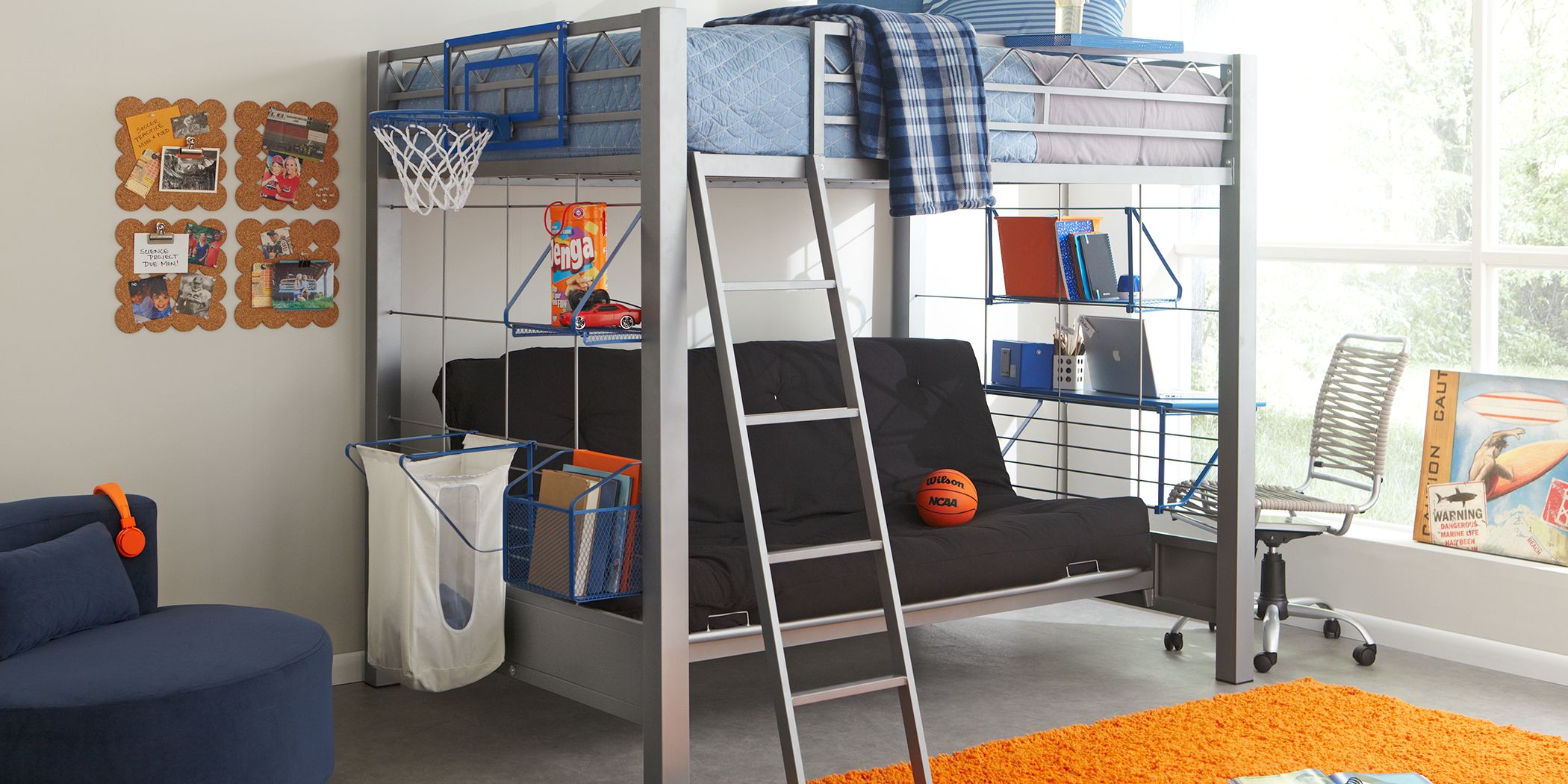 rooms to go metal bunk beds