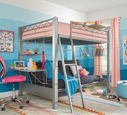 Loft Beds For Kids Rooms To Go, How To Build A Bunk Bed With Desk Underneath