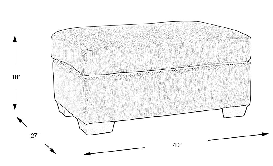 Burke Teal Ottoman Rooms To Go