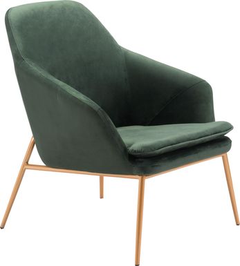 Burklee Green Accent Chair