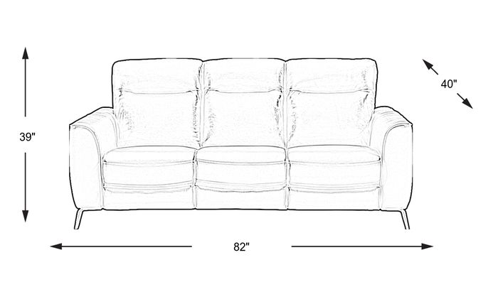 measurements of a sofa