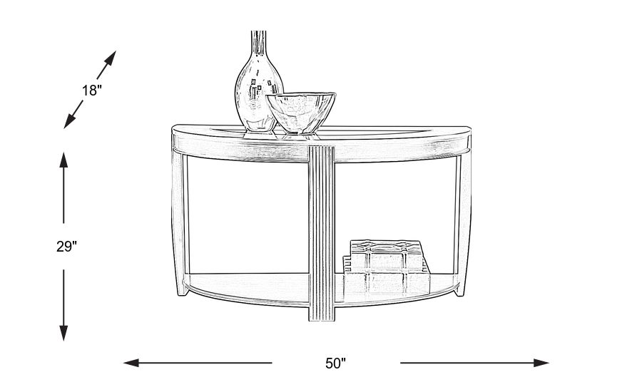 Calcutta Cherry Sofa Table Rooms To Go