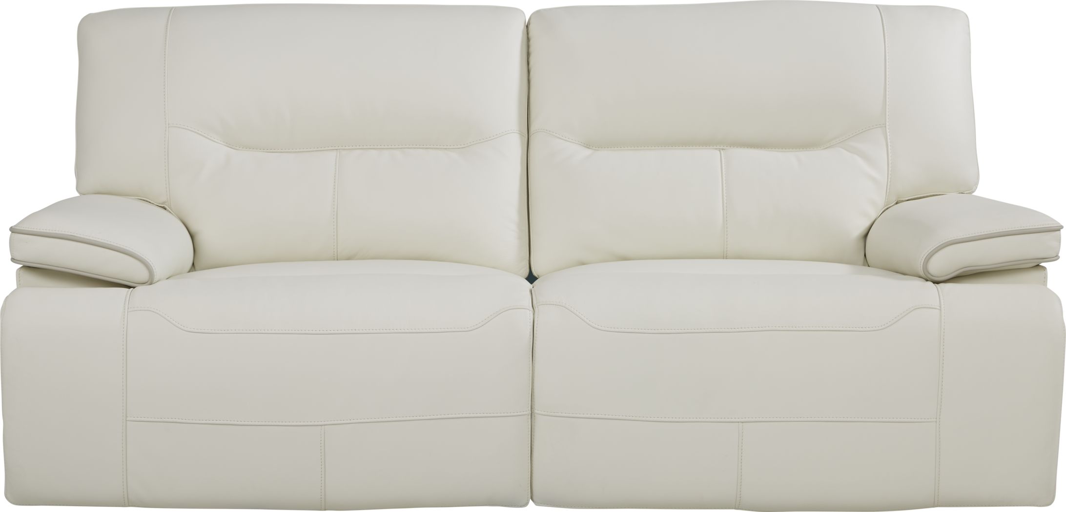 cindy crawford white leather sofa