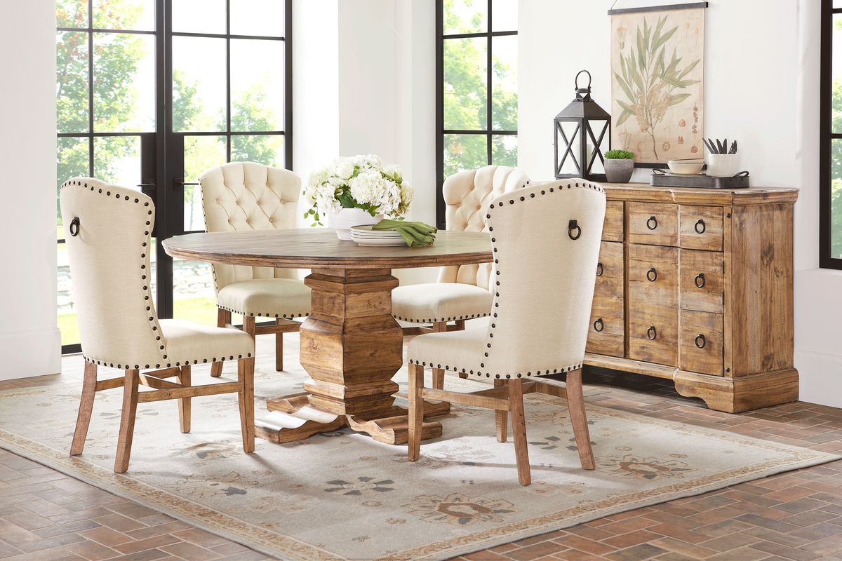 Rooms to go 2025 farmhouse dining table