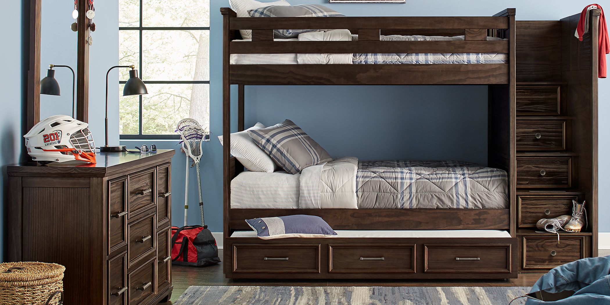 Bunk Beds With Steps, Triple Bunk Bed Rooms To Go