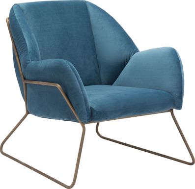 Capricy Blue Accent Chair