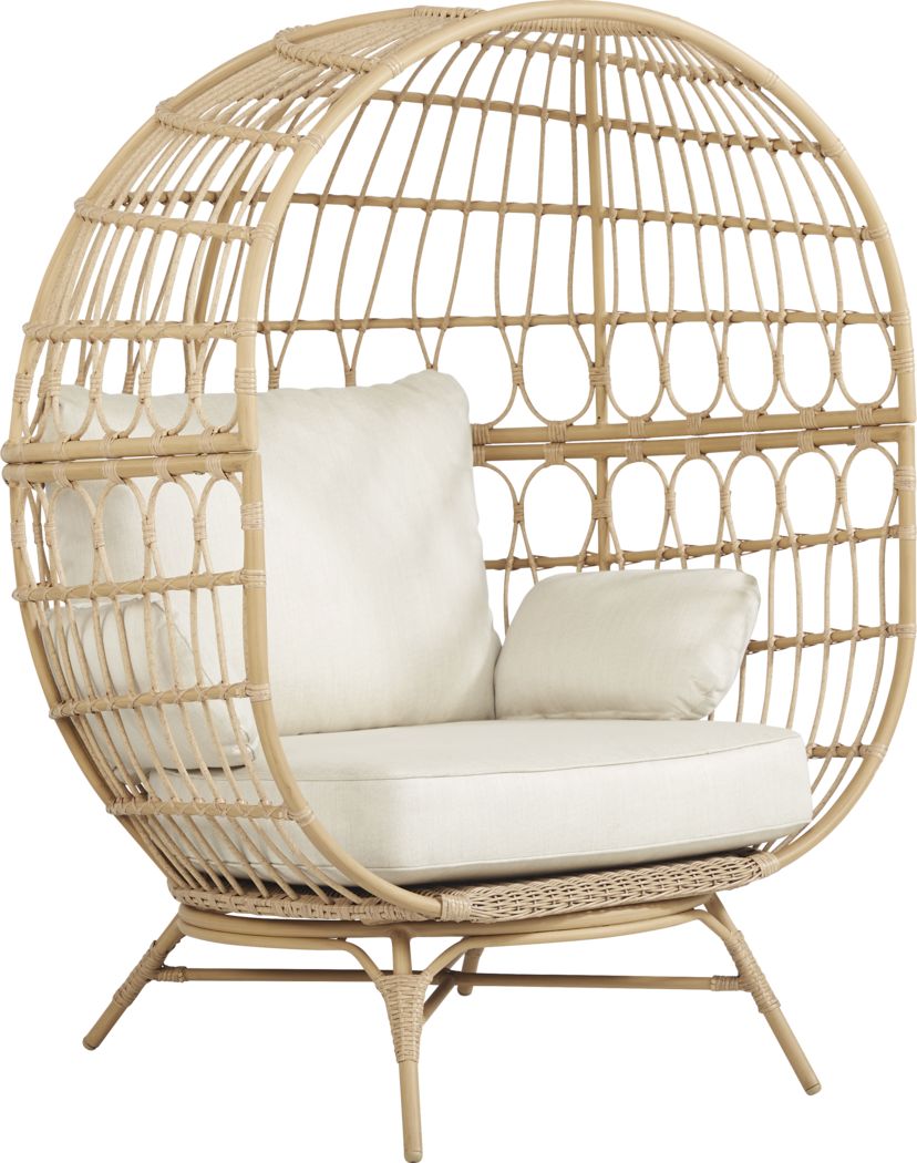 egg accent chair on Catalina Natural Egg Chair Rooms To Go