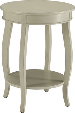 Chloris White Accent Table