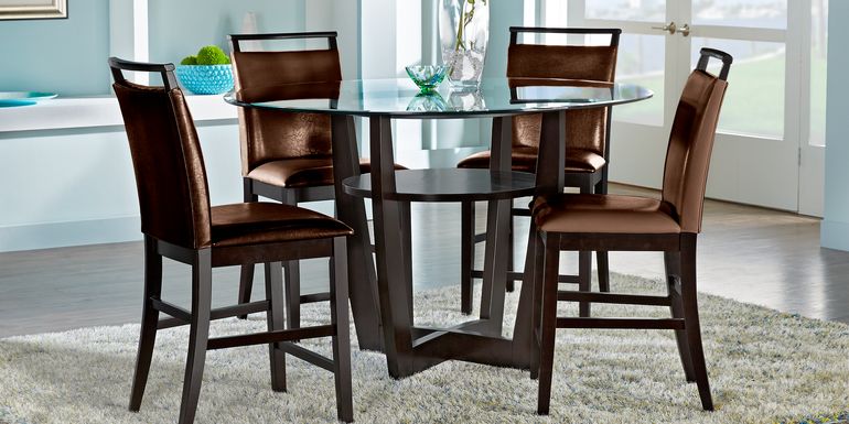 Full Dining Room Sets Table Chair, Round High Dining Table And Chairs