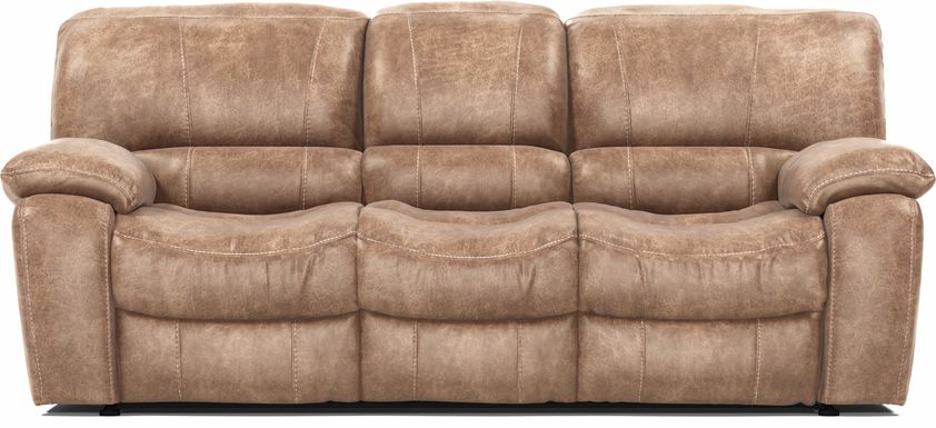 Cindy Crawford Home Alpen Ridge Tan Reclining Sofa