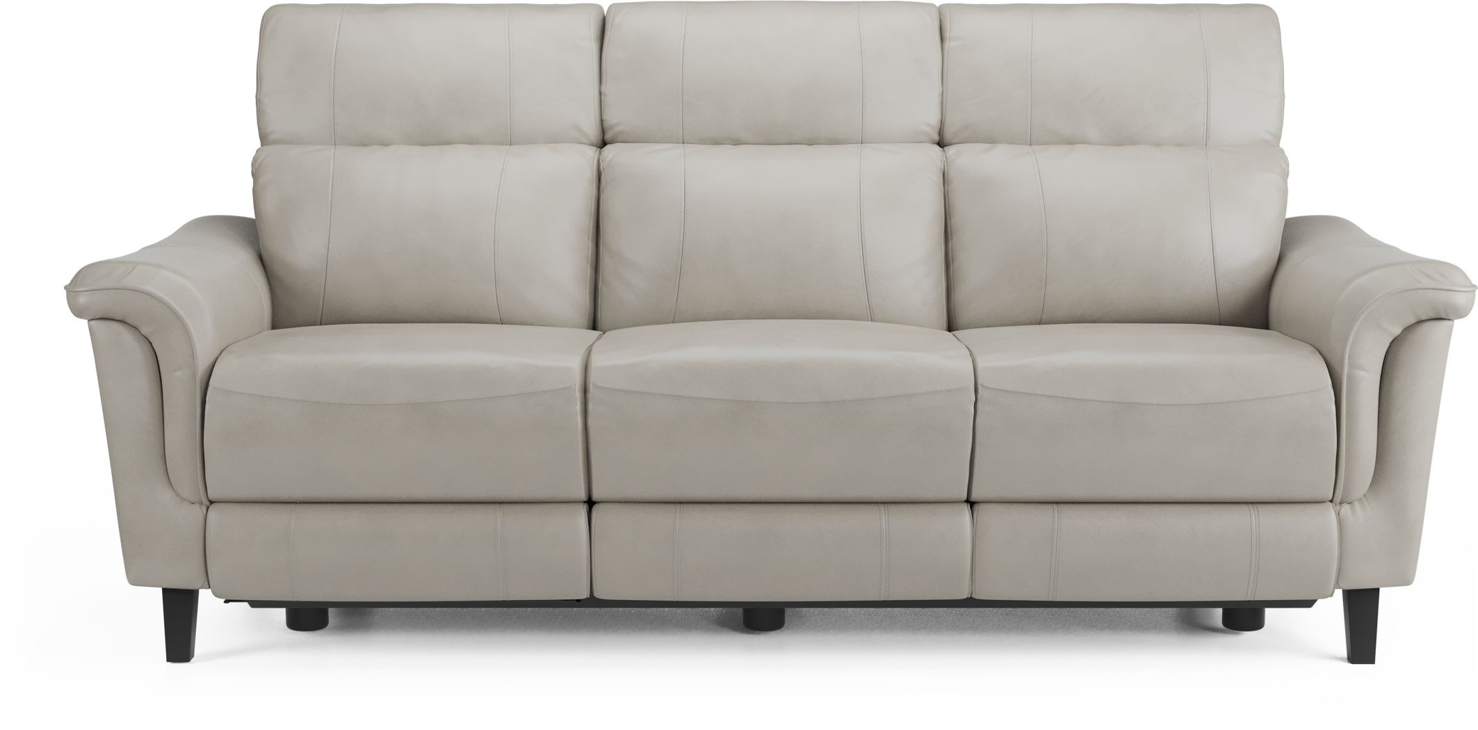 crawford top grain leather reclining sofa