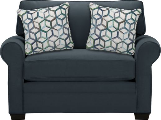 Cindy Crawford Home Bellingham Sapphire Microfiber Gel Foam Sleeper Chair