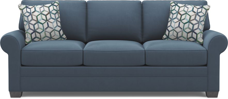 Cindy Crawford Home Bellingham Sapphire Microfiber Sofa