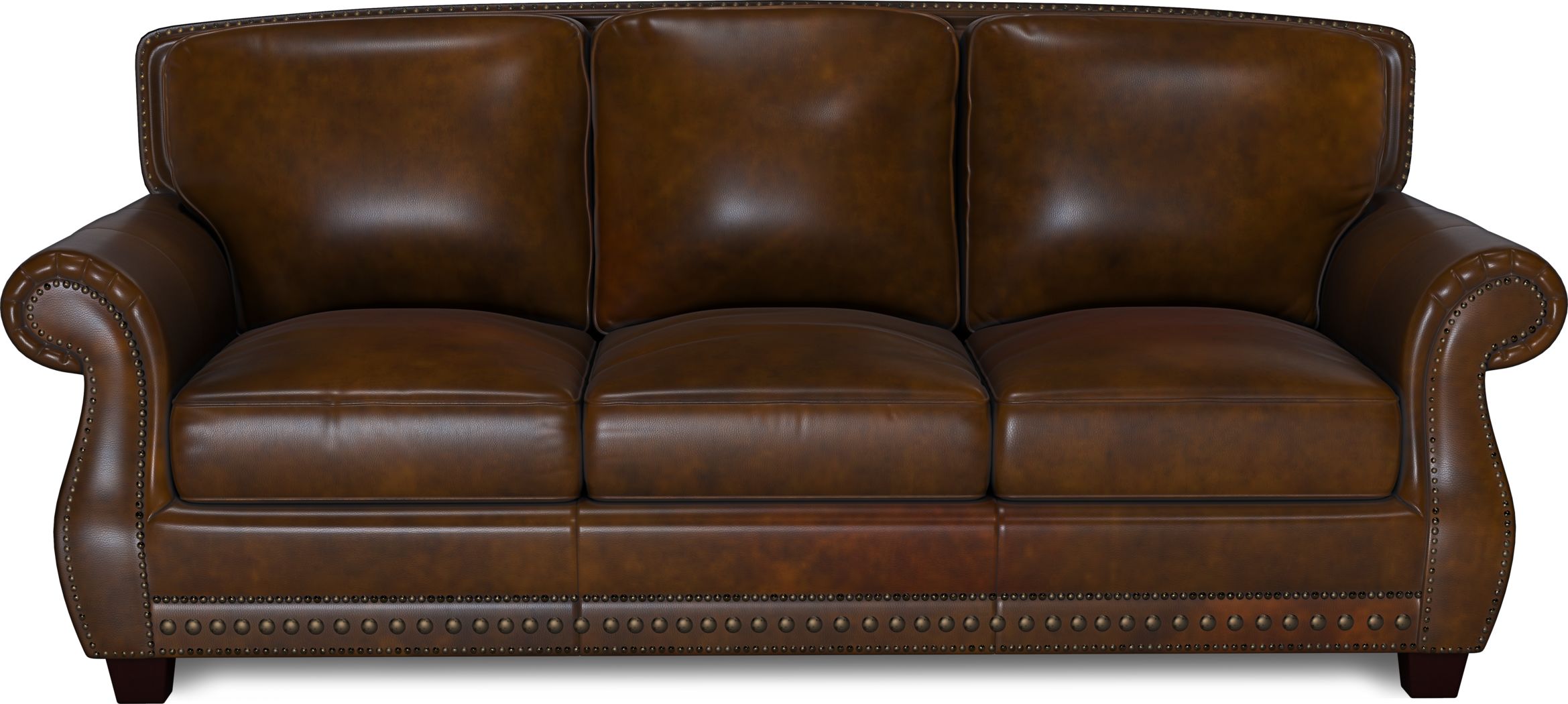 cindy crawford home calvano brown leather sofa reviews