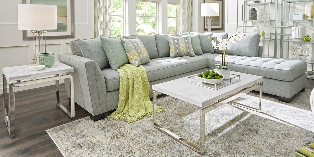 Cindy Crawford Home 2 Pc XL Sectional