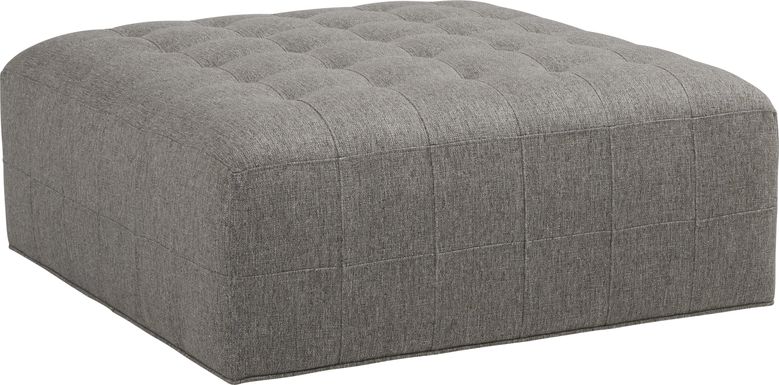 Cindy Crawford Home Calvin Heights Cobblestone Textured Cocktail Ottoman