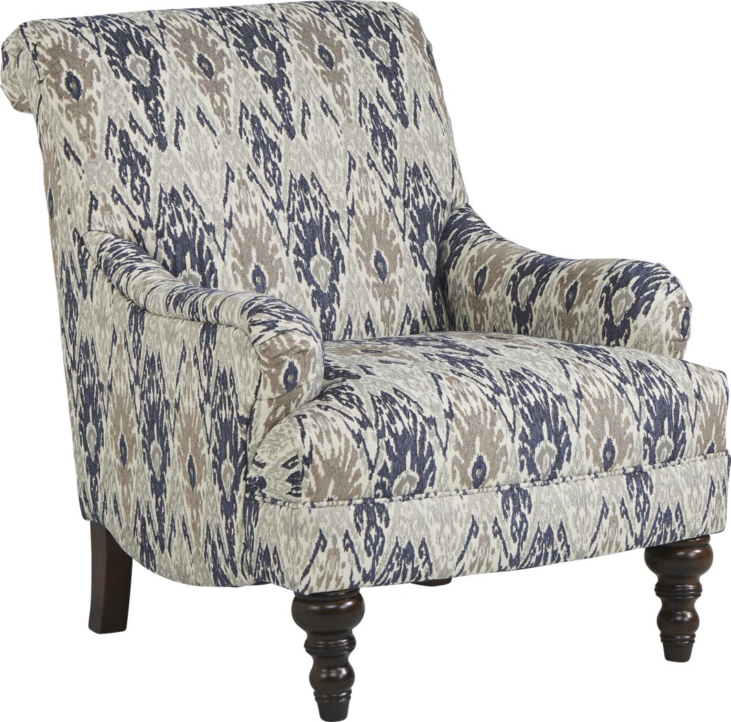 Cindy Crawford Home Greenwich Pointe Navy Accent Chair - Rooms To Go
