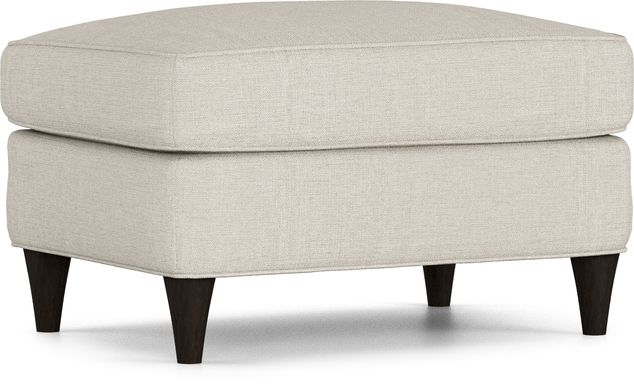Cindy Crawford Home Hanover Off-White Textured Ottoman