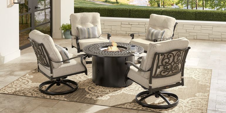 Outdoor Patio Seating Sets With Fire, Outdoor Patio Table And Chairs With Fire Pit