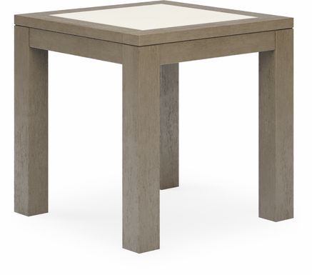 Cindy Crawford Home Lake Tahoe Gray Outdoor End Table